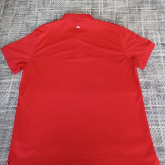 JL J. Lindeberg XXL Cherry Red Polo Golf Shirt Performance Outdoor - Picture 8 of 11